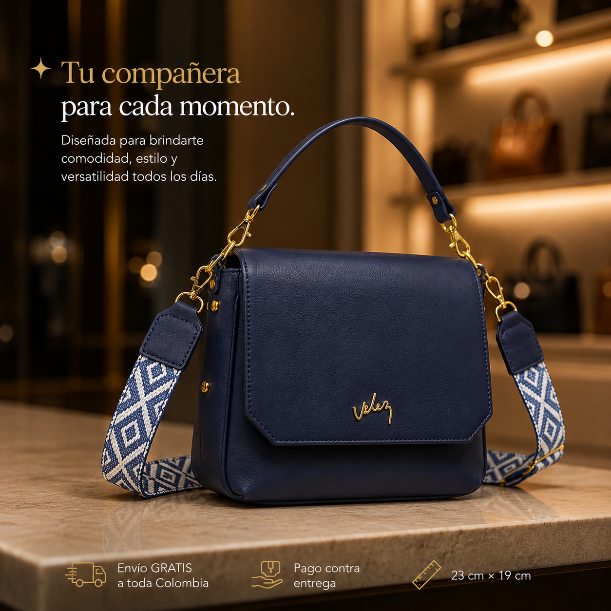 Bolso Carriel Vélez de Cuero Legítimo - Lanzamiento Exclusivo Con 80% de Descuento🎁